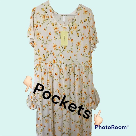 Short Sleeve Maxi Dress with Pockets - Women’s 2X - NWT - Picture 2 of 8